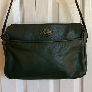 Vtg Etienne Aigner Green Leather Shoulder Purse